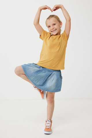 IQONIQ Koli Kids T-Shirt aus recycelter Baumwolle ochre yellow bedrucken, Art.-Nr. T6100.021.56