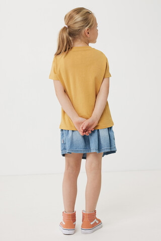 IQONIQ Koli Kids T-Shirt aus recycelter Baumwolle ochre yellow bedrucken, Art.-Nr. T6100.021.56