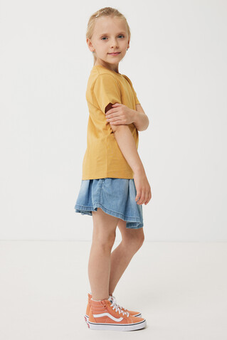 IQONIQ Koli Kids T-Shirt aus recycelter Baumwolle ochre yellow bedrucken, Art.-Nr. T6100.021.56