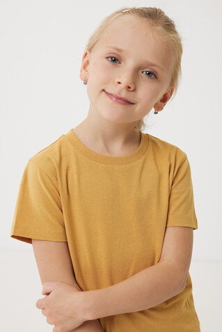 IQONIQ Koli Kids T-Shirt aus recycelter Baumwolle ochre yellow bedrucken, Art.-Nr. T6100.021.56