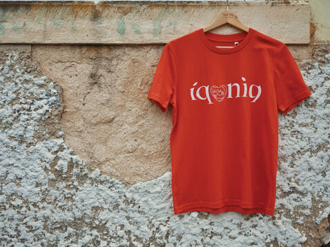 IQONIQ Koli Kids T-Shirt aus recycelter Baumwolle ochre yellow bedrucken, Art.-Nr. T6100.021.56