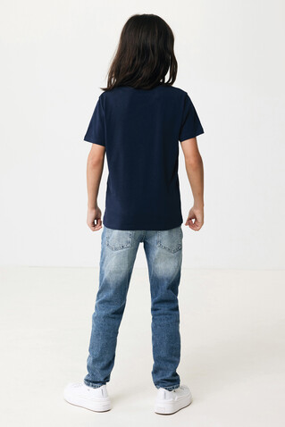 IQONIQ Koli Kids T-Shirt aus recycelter Baumwolle navy blau bedrucken, Art.-Nr. T6100.002.1314