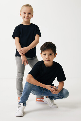 IQONIQ Koli Kids T-Shirt aus recycelter Baumwolle schwarz bedrucken, Art.-Nr. T6100.001.1314