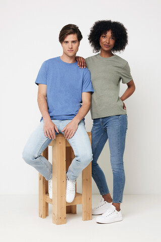 IQONIQ Manuel ungefärbtes T-Shirt aus recycelter Baumwolle heather blue bedrucken, Art.-Nr. T9101.024.XXL IQONIQ Manuel ungefärbtes T-Shirt aus recycelter Baumwolle heather blue bedrucken, Art.-Nr. T9101.024.XXL
