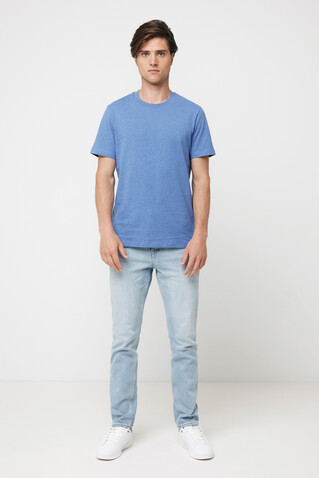 IQONIQ Manuel ungefärbtes T-Shirt aus recycelter Baumwolle heather blue bedrucken, Art.-Nr. T9101.024.XXL IQONIQ Manuel ungefärbtes T-Shirt aus recycelter Baumwolle heather blue bedrucken, Art.-Nr. T9101.024.XXL
