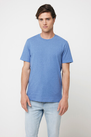 IQONIQ Manuel ungefärbtes T-Shirt aus recycelter Baumwolle heather blue bedrucken, Art.-Nr. T9101.024.XXL IQONIQ Manuel ungefärbtes T-Shirt aus recycelter Baumwolle heather blue bedrucken, Art.-Nr. T9101.024.XXL