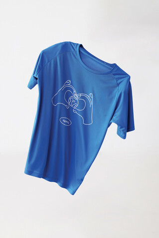 IQONIQ Tikal Sport Quick-Dry T-Shirt aus rec. Polyester Königsblau bedrucken, Art.-Nr. T9102.025.XL