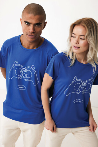 IQONIQ Tikal Sport Quick-Dry T-Shirt aus rec. Polyester Königsblau bedrucken, Art.-Nr. T9102.025.XL