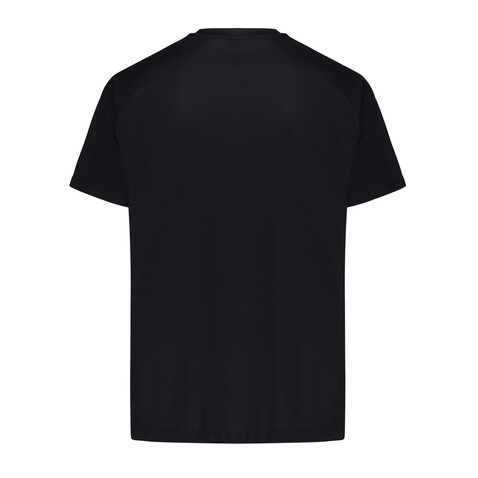 IQONIQ Tikal Sport Quick-Dry T-Shirt aus rec. Polyester schwarz bedrucken, Art.-Nr. T9102.001.L