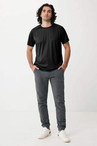 IQONIQ Tikal Sport Quick-Dry T-Shirt aus rec. Polyester schwarz bedrucken, Art.-Nr. T9102.001.L