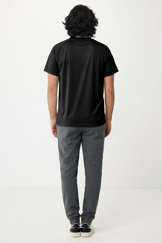 IQONIQ Tikal Sport Quick-Dry T-Shirt aus rec. Polyester schwarz bedrucken, Art.-Nr. T9102.001.L