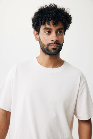 IQONIQ Kakadu relaxed T-Shirt aus recycelter Baumwolle ivory white bedrucken, Art.-Nr. T9103.040.M