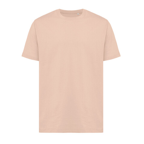 IQONIQ Kakadu relaxed T-Shirt aus recycelter Baumwolle peach nectar bedrucken, Art.-Nr. T9103.038.XXL