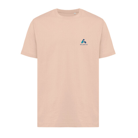 IQONIQ Kakadu relaxed T-Shirt aus recycelter Baumwolle peach nectar bedrucken, Art.-Nr. T9103.038.XXL