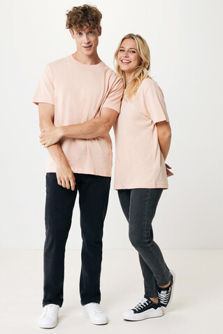 IQONIQ Kakadu relaxed T-Shirt aus recycelter Baumwolle peach nectar bedrucken, Art.-Nr. T9103.038.XXL