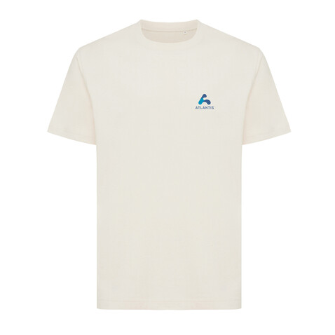 IQONIQ Kakadu relaxed T-Shirt aus recycelter Baumwolle natural raw bedrucken, Art.-Nr. T9103.018.M