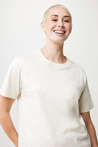 IQONIQ Kakadu relaxed T-Shirt aus recycelter Baumwolle natural raw bedrucken, Art.-Nr. T9103.018.M