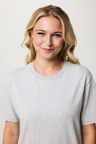 IQONIQ Kakadu relaxed T-Shirt aus recycelter Baumwolle heather grey bedrucken, Art.-Nr. T9103.013.XS IQONIQ Kakadu relaxed T-Shirt aus recycelter Baumwolle heather grey bedrucken, Art.-Nr. T9103.013.XS