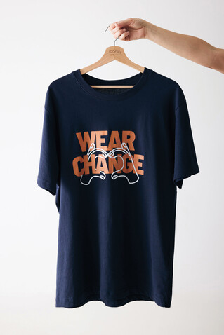IQONIQ Kakadu relaxed T-Shirt aus recycelter Baumwolle navy blau bedrucken, Art.-Nr. T9103.002.XXXL IQONIQ Kakadu relaxed T-Shirt aus recycelter Baumwolle navy blau bedrucken, Art.-Nr. T9103.002.XXXL