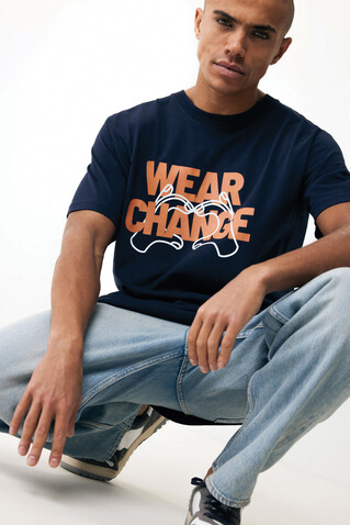 IQONIQ Kakadu relaxed T-Shirt aus recycelter Baumwolle navy blau bedrucken, Art.-Nr. T9103.002.XXXL IQONIQ Kakadu relaxed T-Shirt aus recycelter Baumwolle navy blau bedrucken, Art.-Nr. T9103.002.XXXL
