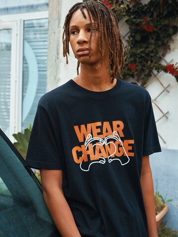 IQONIQ Kakadu relaxed T-Shirt aus recycelter Baumwolle navy blau bedrucken, Art.-Nr. T9103.002.XXXL IQONIQ Kakadu relaxed T-Shirt aus recycelter Baumwolle navy blau bedrucken, Art.-Nr. T9103.002.XXXL