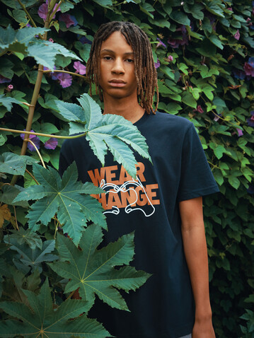 IQONIQ Kakadu relaxed T-Shirt aus recycelter Baumwolle navy blau bedrucken, Art.-Nr. T9103.002.XXXL IQONIQ Kakadu relaxed T-Shirt aus recycelter Baumwolle navy blau bedrucken, Art.-Nr. T9103.002.XXXL