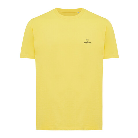 IQONIQ Sierra Lightweight T-Shirt aus recycelter Baumwolle gelb bedrucken, Art.-Nr. T9104.045.XS IQONIQ Sierra Lightweight T-Shirt aus recycelter Baumwolle gelb bedrucken, Art.-Nr. T9104.045.XS
