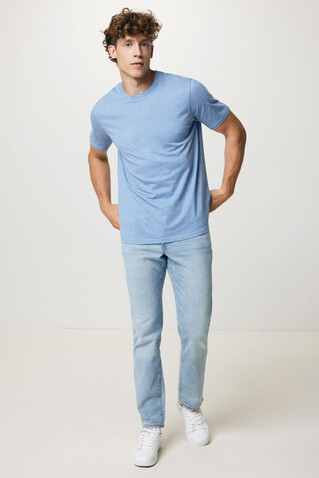 IQONIQ Sierra Lightweight T-Shirt aus recycelter Baumwolle light heather blue bedrucken, Art.-Nr. T9104.042.S IQONIQ Sierra Lightweight T-Shirt aus recycelter Baumwolle light heather blue bedrucken, Art.-Nr. T9104.042.S