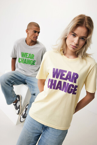 IQONIQ Sierra Lightweight T-Shirt aus recycelter Baumwolle cream yellow bedrucken, Art.-Nr. T9104.036.XL IQONIQ Sierra Lightweight T-Shirt aus recycelter Baumwolle cream yellow bedrucken, Art.-Nr. T9104.036.XL