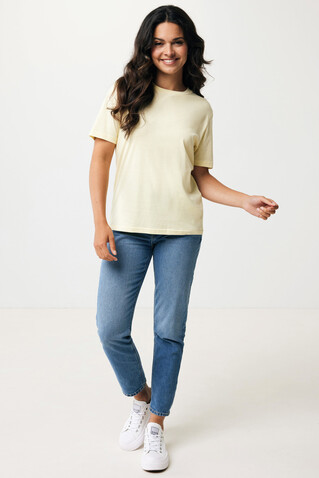 IQONIQ Sierra Lightweight T-Shirt aus recycelter Baumwolle cream yellow bedrucken, Art.-Nr. T9104.036.XL IQONIQ Sierra Lightweight T-Shirt aus recycelter Baumwolle cream yellow bedrucken, Art.-Nr. T9104.036.XL