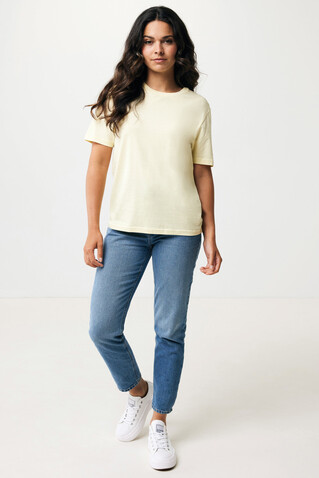 IQONIQ Sierra Lightweight T-Shirt aus recycelter Baumwolle cream yellow bedrucken, Art.-Nr. T9104.036.XL IQONIQ Sierra Lightweight T-Shirt aus recycelter Baumwolle cream yellow bedrucken, Art.-Nr. T9104.036.XL