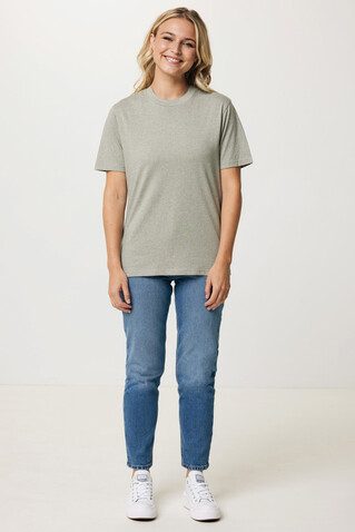 IQONIQ Sierra Lightweight T-Shirt aus recycelter Baumwolle light heather green bedrucken, Art.-Nr. T9104.033.XXXL