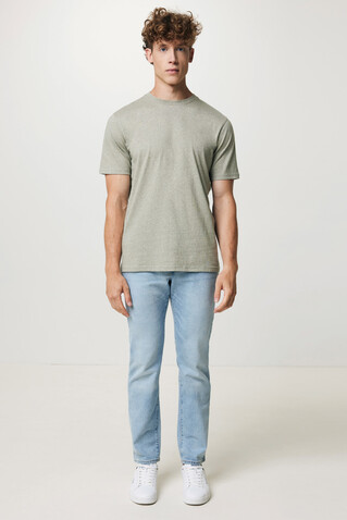 IQONIQ Sierra Lightweight T-Shirt aus recycelter Baumwolle light heather green bedrucken, Art.-Nr. T9104.033.XXXL