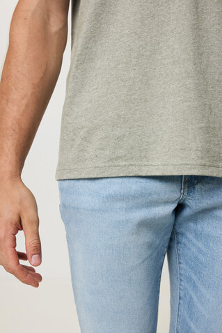 IQONIQ Sierra Lightweight T-Shirt aus recycelter Baumwolle light heather green bedrucken, Art.-Nr. T9104.033.XXXL
