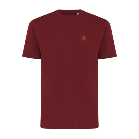 IQONIQ Sierra Lightweight T-Shirt aus recycelter Baumwolle burgunderrot bedrucken, Art.-Nr. T9104.007.L