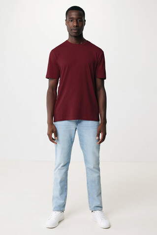 IQONIQ Sierra Lightweight T-Shirt aus recycelter Baumwolle burgunderrot bedrucken, Art.-Nr. T9104.007.L