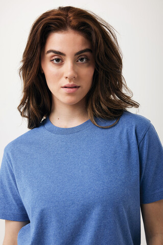 IQONIQ Teide T-Shirt aus recycelter Baumwolle heather blue bedrucken, Art.-Nr. T9105.024.XS IQONIQ Teide T-Shirt aus recycelter Baumwolle heather blue bedrucken, Art.-Nr. T9105.024.XS