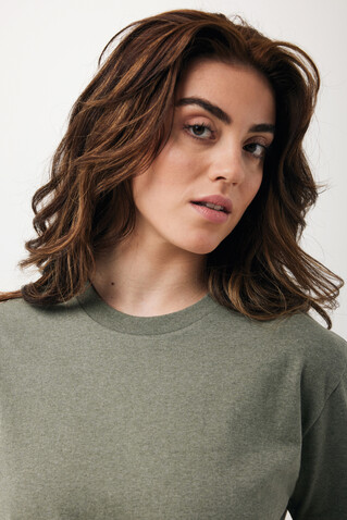 IQONIQ Teide T-Shirt aus recycelter Baumwolle heather green bedrucken, Art.-Nr. T9105.015.M