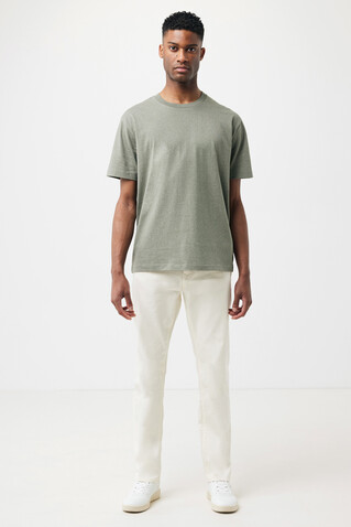 IQONIQ Teide T-Shirt aus recycelter Baumwolle heather green bedrucken, Art.-Nr. T9105.015.M