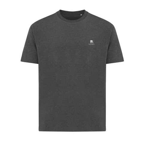 IQONIQ Teide T-Shirt aus recycelter Baumwolle heather anthracite bedrucken, Art.-Nr. T9105.014.XL