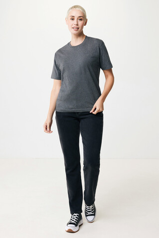 IQONIQ Teide T-Shirt aus recycelter Baumwolle heather anthracite bedrucken, Art.-Nr. T9105.014.XL