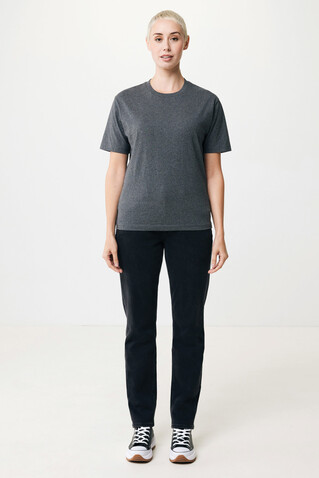 IQONIQ Teide T-Shirt aus recycelter Baumwolle heather anthracite bedrucken, Art.-Nr. T9105.014.XL