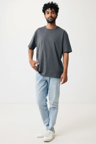 IQONIQ Teide T-Shirt aus recycelter Baumwolle heather anthracite bedrucken, Art.-Nr. T9105.014.XL