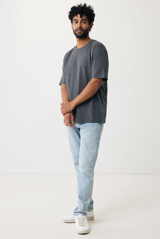 IQONIQ Teide T-Shirt aus recycelter Baumwolle heather anthracite bedrucken, Art.-Nr. T9105.014.XL