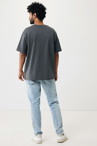 IQONIQ Teide T-Shirt aus recycelter Baumwolle heather anthracite bedrucken, Art.-Nr. T9105.014.XL