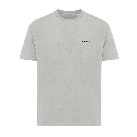 IQONIQ Teide T-Shirt aus recycelter Baumwolle heather grey bedrucken, Art.-Nr. T9105.013.M