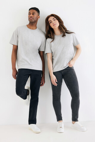 IQONIQ Teide T-Shirt aus recycelter Baumwolle heather grey bedrucken, Art.-Nr. T9105.013.M
