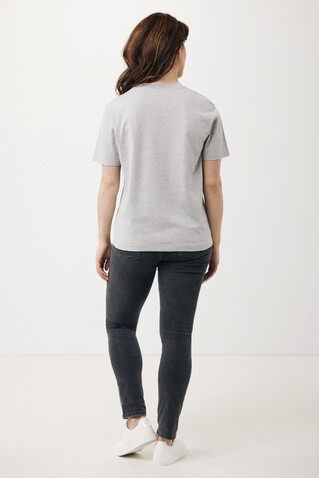 IQONIQ Teide T-Shirt aus recycelter Baumwolle heather grey bedrucken, Art.-Nr. T9105.013.M