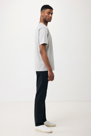 IQONIQ Teide T-Shirt aus recycelter Baumwolle heather grey bedrucken, Art.-Nr. T9105.013.M
