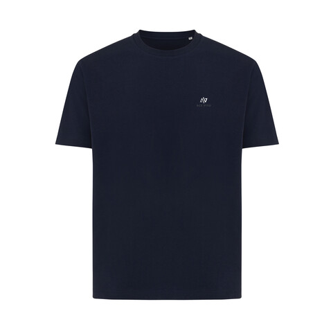 IQONIQ Teide T-Shirt aus recycelter Baumwolle navy blau bedrucken, Art.-Nr. T9105.002.S